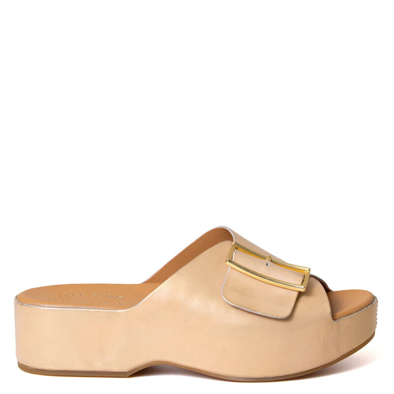 Monain York Women's Platform Leather Sandal - Stylish & Comfortable Elevation