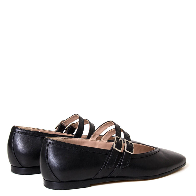 Monain Snow Women's Leather Mary Jane - Classic & Comfortable Leather Flats - Image 4