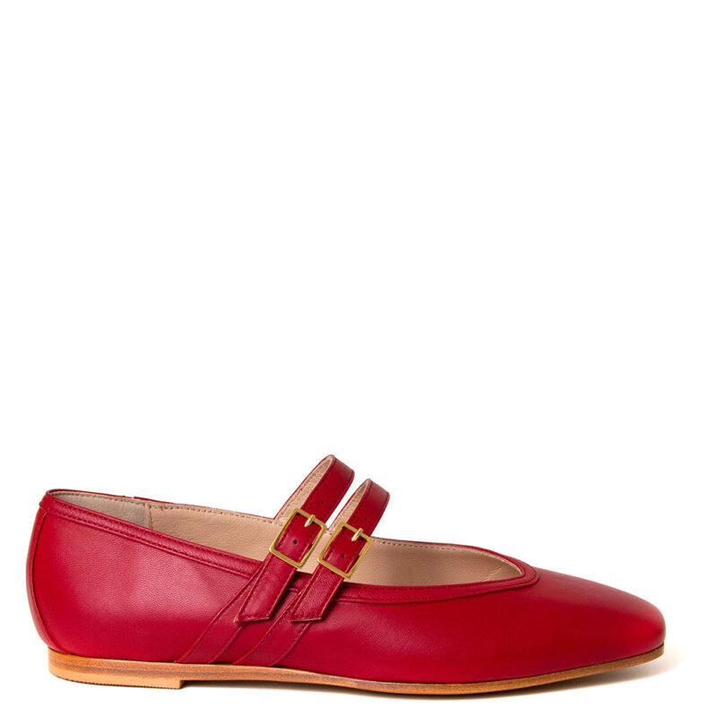 Monain Snow Women's Leather Mary Jane - Elegant & Comfortable Leather Flats