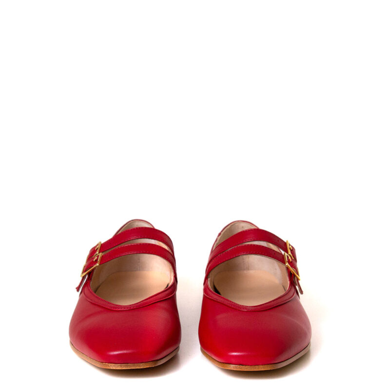Monain Snow Women's Leather Mary Jane - Elegant & Comfortable Leather Flats - Image 3