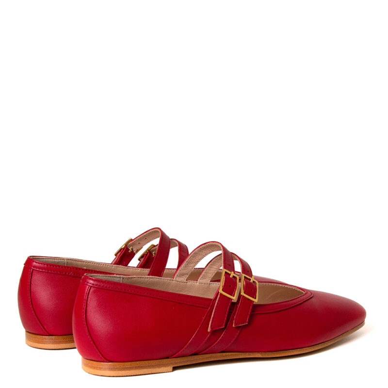 Monain Snow Women's Leather Mary Jane - Elegant & Comfortable Leather Flats - Image 4