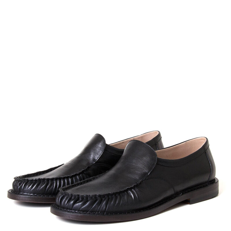 Monain Time 1F Men's Leather Slip-On Shoe - Classic & Comfortable Slip-On Loafers - Image 2